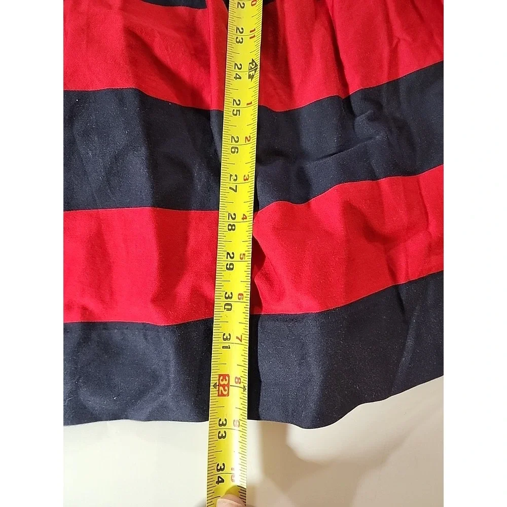 Ralph Lauren‎ Girls 16 Striped Dress Navy Red Sleeveless Preppy Party Holiday